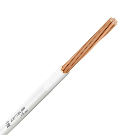 Rollo Cable CU Aislado THHN/THWN No 12 (100mts) Blanco - Centelsa