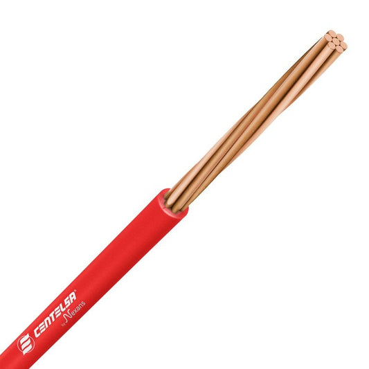 Rollo Cable CU Aislado THHN/THWN No 12 (100mts) Rojo - Centelsa